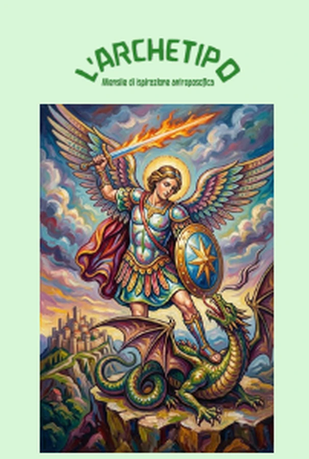 Copertina de L’Archetipo, settembre 2026: San Michele con la spada di fuoco vince il drago