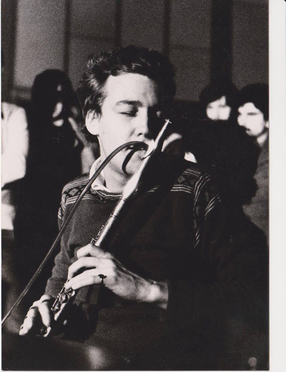 Raul Lovisoni suona il flauto dal vivo a Gorizia nel 1976