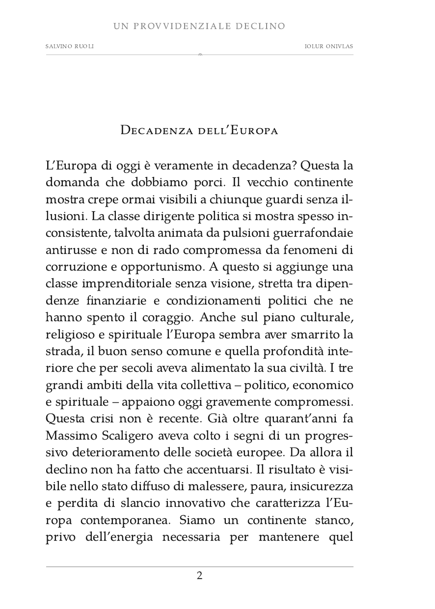 Salvino Ruoli, Un provvidenziale declino, pagina 2