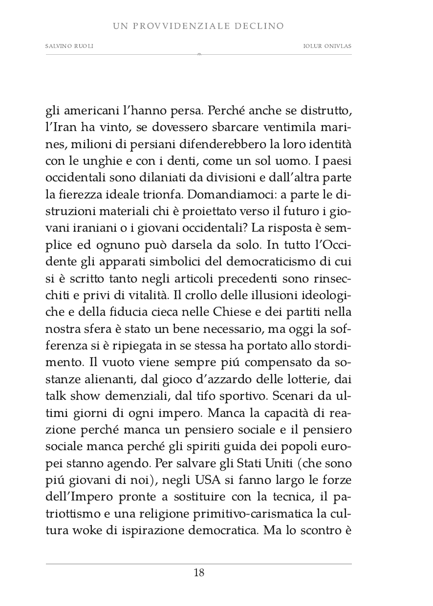 Salvino Ruoli, Un provvidenziale declino, pagina 18