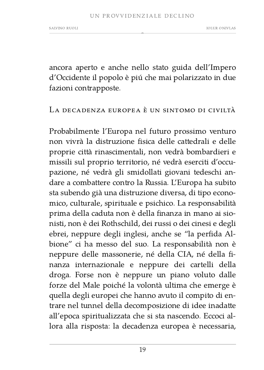Salvino Ruoli, Un provvidenziale declino, pagina 19