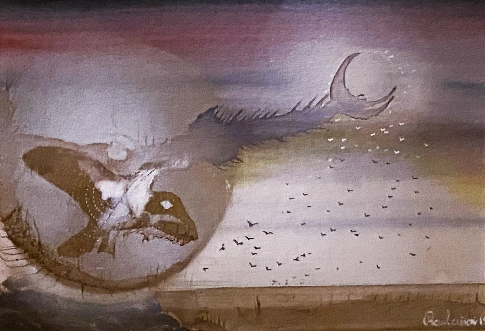 Raul Lovisoni, Gabbiano lunare, 19×28 cm