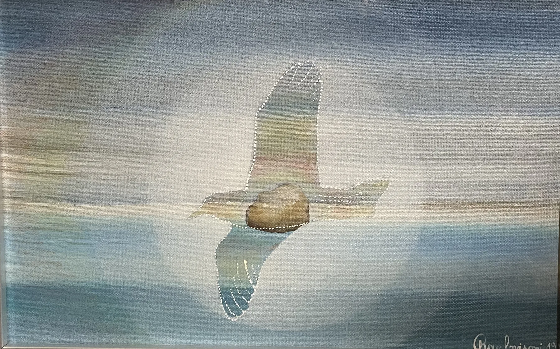 Raul Lovisoni, La nutrice delle ametiste di Siria, tecnica mista, 12,5×20 cm
