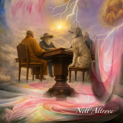 Illustrazione del canto 95: Nuova Sacra Riunione sull’isola
